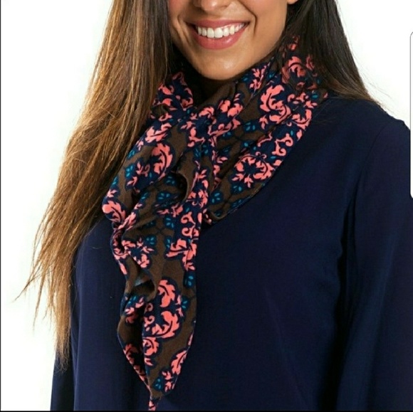 Waterfall Vest/Scarf-Mocha Print - Picture 2 of 6